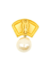 Karl Lagerfeld Faux Pearl Logo Earrings Accessory arcadeshops.com