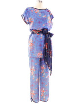 Giorgio di Sant'Angelo Floral Printed Silk Ensemble Suit arcadeshops.com