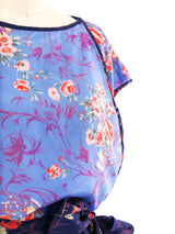 Giorgio di Sant'Angelo Floral Printed Silk Ensemble Suit arcadeshops.com
