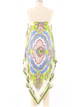 Floral Printed Scarf Dress Dress arcadeshops.com
