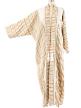 Metallic Striped Moroccan Robe Jacket arcadeshops.com