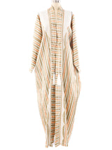 Metallic Striped Moroccan Robe Jacket arcadeshops.com
