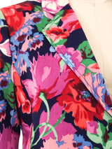 Cacharel Floral Printed Cropped Blazer Jacket arcadeshops.com