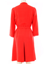 Oscar de la Renta Pleated Silk Dress Dress arcadeshops.com