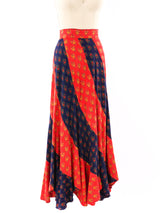 Floral Patchwork Maxi Skirt Bottom arcadeshops.com