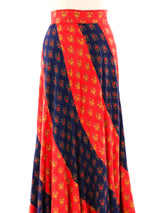 Floral Patchwork Maxi Skirt Bottom arcadeshops.com