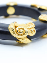 Dominique Aurientis Embellished Wood Bangle Accessory arcadeshops.com