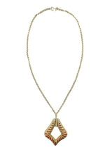 Goldtone Flame Pendant Accessory arcadeshops.com