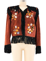 Yves Saint Laurent Embellished Fringed Jacket Jacket arcadeshops.com