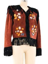 Yves Saint Laurent Embellished Fringed Jacket Jacket arcadeshops.com