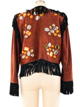 Yves Saint Laurent Embellished Fringed Jacket Jacket arcadeshops.com