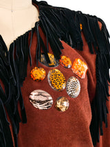 Yves Saint Laurent Embellished Fringed Jacket Jacket arcadeshops.com