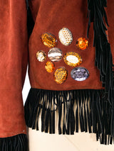 Yves Saint Laurent Embellished Fringed Jacket Jacket arcadeshops.com