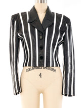 North Beach Leather Striped Jacket Jacket arcadeshops.com