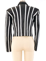 North Beach Leather Striped Jacket Jacket arcadeshops.com