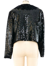 Chanel Sequin Crop Jacket Jacket arcadeshops.com