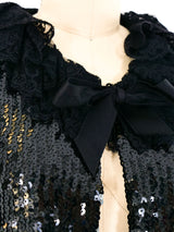 Chanel Sequin Crop Jacket Jacket arcadeshops.com