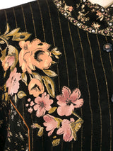 1970's Roberto Cavalli Hand Painted Suede Coat Jacket arcadeshops.com