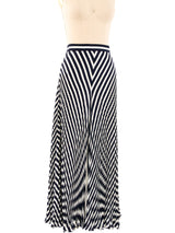Valentino Pleated Stripe Palazzo Pants Bottom arcadeshops.com