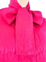 Jacquard Silk Shirt Dress Dress arcadeshops.com