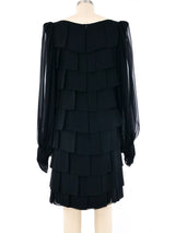 Bill Blass Tiered Chiffon Dress Dress arcadeshops.com