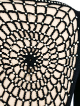 Spiderweb Open Back Sweater Top arcadeshops.com