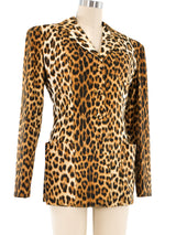 Jean Paul Gaultier Leopard Printed Jacket Jacket arcadeshops.com