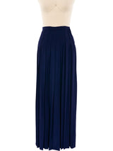 Yves Saint Laurent Pleated Maxi Skirt Bottom arcadeshops.com