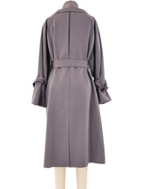 Claude Montana Grey Trench Coat Outerwear arcadeshops.com