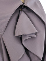 Claude Montana Grey Trench Coat Outerwear arcadeshops.com