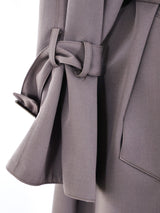 Claude Montana Grey Trench Coat Outerwear arcadeshops.com