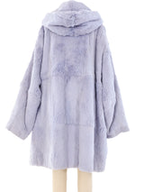 Lavender Sheared Rabbit Fur Coat Outerwear arcadeshops.com