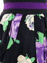 Byblos Floral Mixed Print Crop Top Ensemble Suit arcadeshops.com