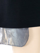 Helmut Lang Metallic Panel Mini Skirt Bottom arcadeshops.com