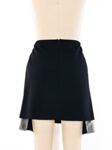 Helmut Lang Metallic Panel Mini Skirt Bottom arcadeshops.com
