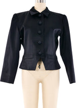 Yves Saint Laurent Satin Cropped Jacket Jacket arcadeshops.com