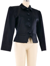 Yves Saint Laurent Satin Cropped Jacket Jacket arcadeshops.com