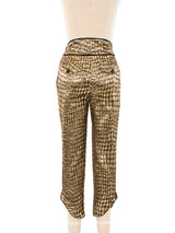 Iceberg Metallic Croc Brocade Pants Bottom arcadeshops.com