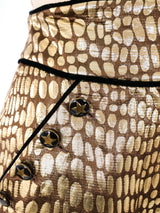 Iceberg Metallic Croc Brocade Pants Bottom arcadeshops.com