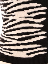 Valentino Zebra Knit Top Top arcadeshops.com