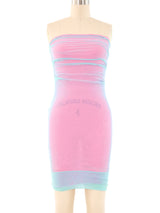 Plein Sud Cotton Candy Mesh Tube Dress Dress arcadeshops.com