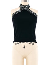 Sonia Rykiel Embellished Knit Halter Top arcadeshops.com