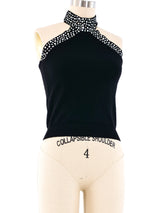Sonia Rykiel Embellished Knit Halter Top arcadeshops.com