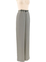 Gianfranco Ferre Checkered Drawstring Trousers Bottom arcadeshops.com