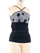 Gianfranco Ferre Logo Printed Tank Top arcadeshops.com