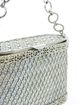 Silver Lattice Box Bag Accessory arcadeshops.com