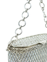 Silver Lattice Box Bag Accessory arcadeshops.com