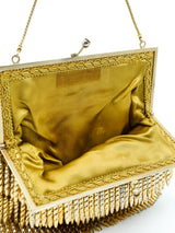 Fringed Kisslock Evening Bag Accessory arcadeshops.com
