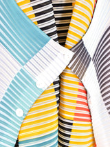 Checker Printed Pleated Dress Dress arcadeshops.com