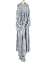 Abstract Printed Chiffon Jumpsuit Ensemble Jumpsuit arcadeshops.com
